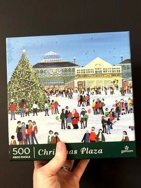 Galison Christmas Plaza 500 Piece Jigsaw Puzzle